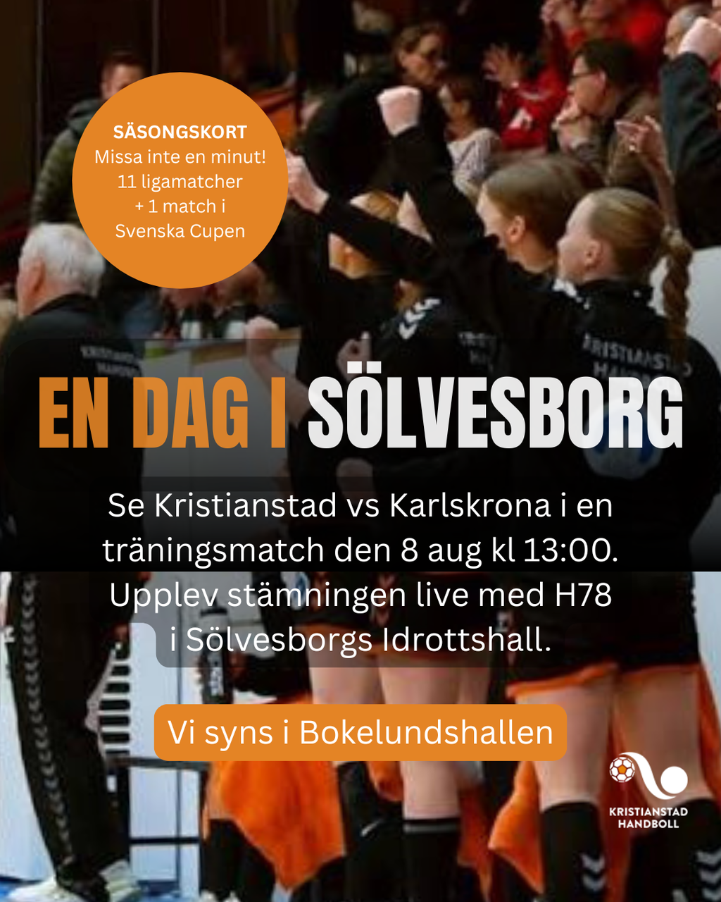 (Nästa matchtillfälle efter träningsmatchen är mot HK Malmö i Svenska Cupen borta den 18 augusti med returmatch hemma den 22 augusti kl. 14:00. Biljetter och säsongskort kommer upp inom kort.)