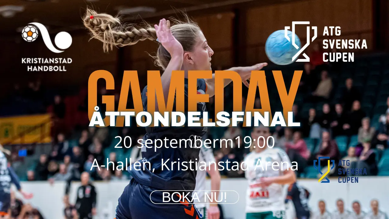 Nästa hemmamatch för Dam Elit är ATG Svenska Cupen mot Eskilstuna GUIF - 11 september 19:00
