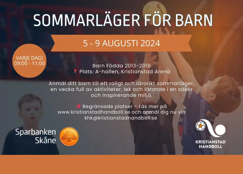 Anmäl ditt barn till KHK:s Sommarläger 2024!