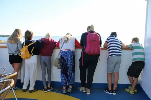 Träningsläger på Godby, Åland tillsammans med Bollnäs och Söderhamns simsällskap. 13-17/8-2018. Deltagare från HSS: Sebastian, Gustav, Alva, Linus, Linn, Lovisa, Karin och Oskar
