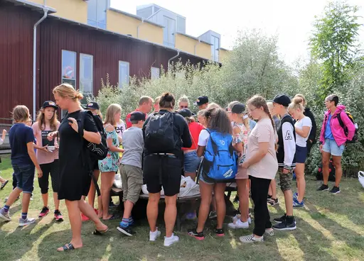 Träningsläger på Godby, Åland tillsammans med Bollnäs och Söderhamns simsällskap. 13-17/8-2018. Deltagare från HSS: Sebastian, Gustav, Alva, Linus, Linn, Lovisa, Karin och Oskar