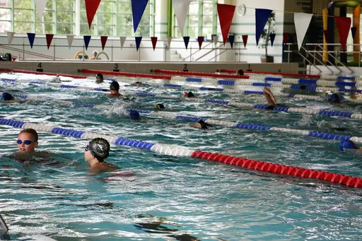 Träningsläger på Godby, Åland tillsammans med Bollnäs och Söderhamns simsällskap. 13-17/8-2018. Deltagare från HSS: Sebastian, Gustav, Alva, Linus, Linn, Lovisa, Karin och Oskar