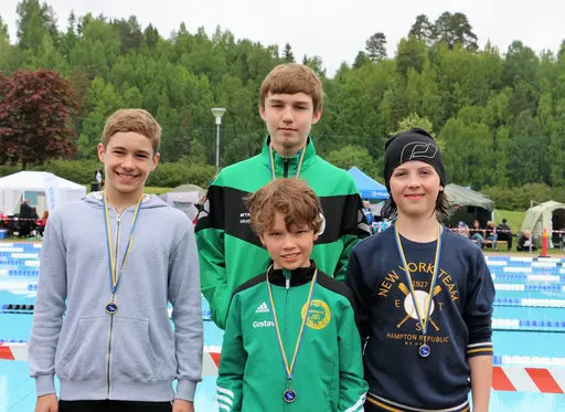 Risösimmet 2017. Anna Dorottya Papp, Gustav Hedin, Sebastian Pettersson, Gustaf Sandström, Viggo Reit och Anton Sölveskog 