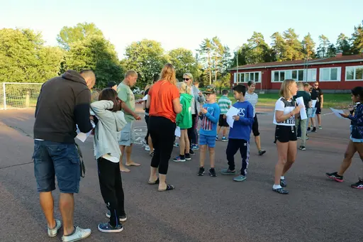 Träningsläger på Godby, Åland tillsammans med Bollnäs och Söderhamns simsällskap. 13-17/8-2018. Deltagare från HSS: Sebastian, Gustav, Alva, Linus, Linn, Lovisa, Karin och Oskar