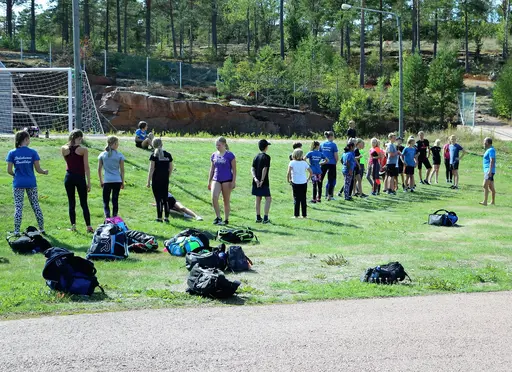 Träningsläger på Godby, Åland tillsammans med Bollnäs och Söderhamns simsällskap. 13-17/8-2018. Deltagare från HSS: Sebastian, Gustav, Alva, Linus, Linn, Lovisa, Karin och Oskar