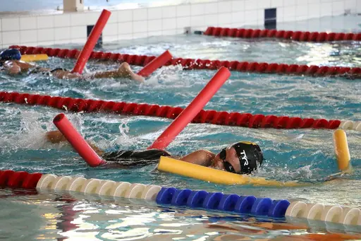 Träningsläger på Godby, Åland tillsammans med Bollnäs och Söderhamns simsällskap. 13-17/8-2018. Deltagare från HSS: Sebastian, Gustav, Alva, Linus, Linn, Lovisa, Karin och Oskar
