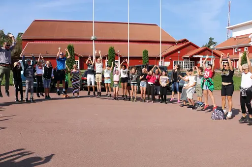 Träningsläger på Godby, Åland tillsammans med Bollnäs och Söderhamns simsällskap. 13-17/8-2018. Deltagare från HSS: Sebastian, Gustav, Alva, Linus, Linn, Lovisa, Karin och Oskar