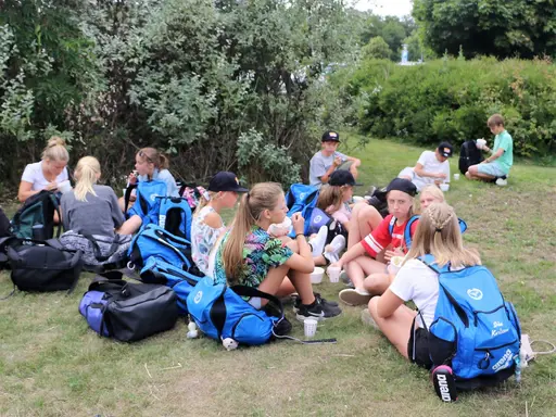 Träningsläger på Godby, Åland tillsammans med Bollnäs och Söderhamns simsällskap. 13-17/8-2018. Deltagare från HSS: Sebastian, Gustav, Alva, Linus, Linn, Lovisa, Karin och Oskar