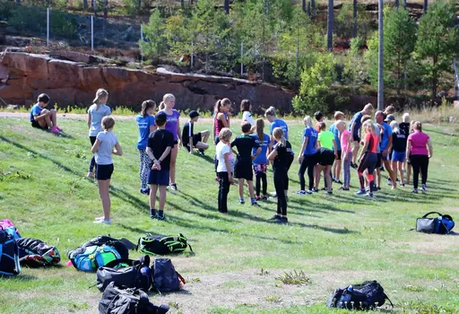 Träningsläger på Godby, Åland tillsammans med Bollnäs och Söderhamns simsällskap. 13-17/8-2018. Deltagare från HSS: Sebastian, Gustav, Alva, Linus, Linn, Lovisa, Karin och Oskar