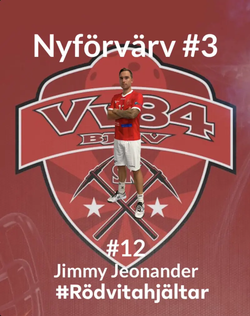 Jimmy Jeonander har valt att ansluta från Åby IBK!