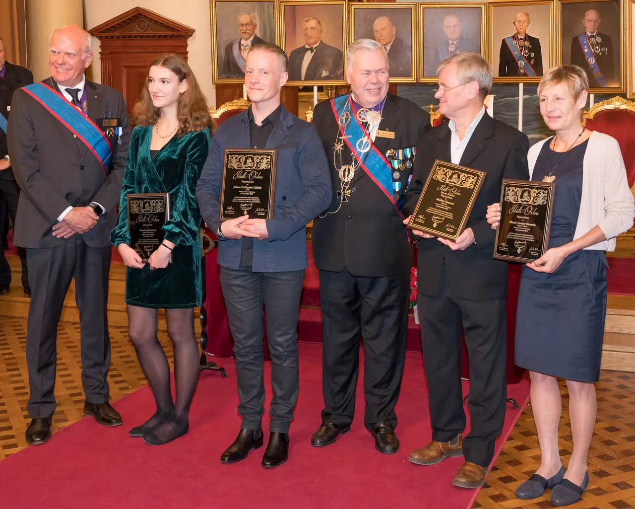 vOG Clas-Åke Johansson Naemi Johansson, för John Hallquist/Lithén (Anders Hallquist/Lithén), OG Bengt Hammarberg, för Suldan Hassan (Kurt-Roland Ljung), och Marie-Louise Hamrin.Foto patrick Lindahl