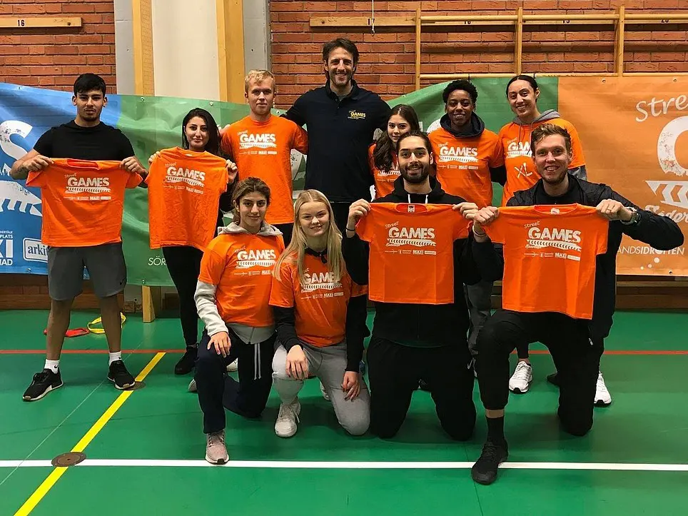 Ledare från olika sporter under streetgames