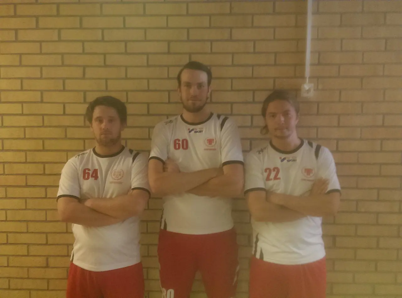 Tre av dem nya spelarna denna säsong: Holmström, Jelvegård och Anjou-Hebbel.