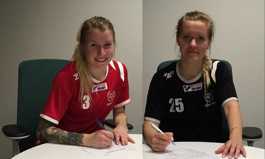 Daniela & Jessika kritar på!