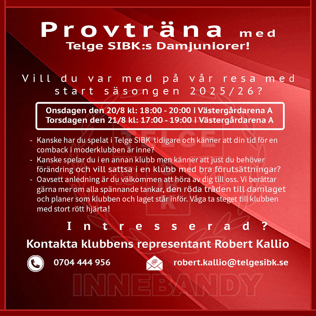 Har du ambitioner med din innebandy?