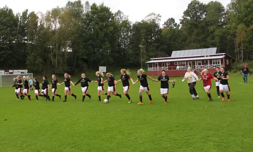 Efter matchen mot Grönahög firades seriesegern
