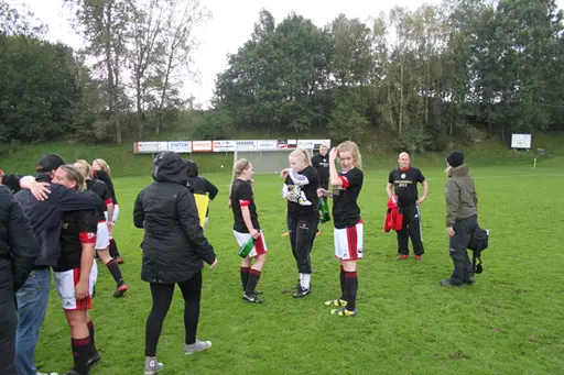 Efter matchen mot Grönahög firades seriesegern