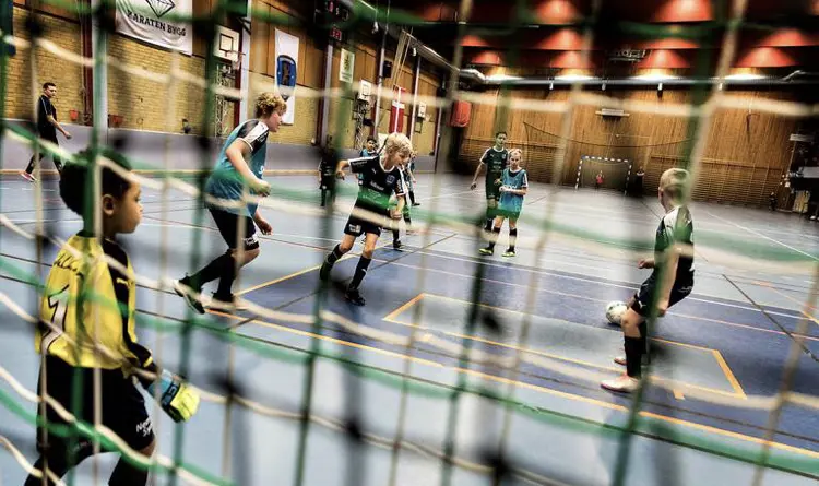 Fotboll för Alla på Bråhögscupen i Staffanstorp. Bild lånad av Sydsvenskan (2019.01.04)