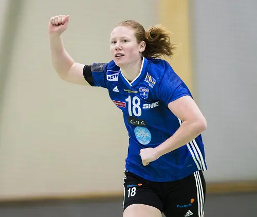 Josefin Johansson i GT Söder-tröjan. Foto: Andreas Sandström / Bildbyrån.