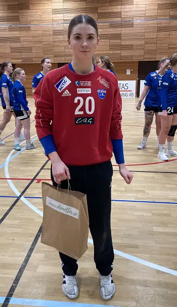 Elin Zackrisson utsågs till matchens lirare i GT Söder. Foto: Therese Hettman