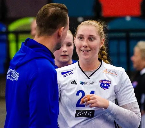 Lovisa Kardell fick priset som matchens lirare i GT Söder. Foto: Marcus Vilson