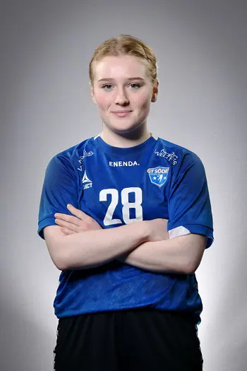 Thea Bergman gjorde fyra mål i matchen och fick pris som matchens lirare. Foto: Express-Bild.