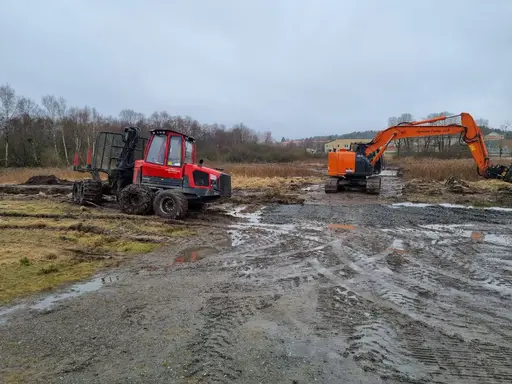 Nya kastplanen - bredvid Klövervallen i Munkegärde.