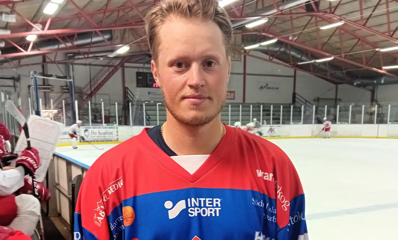 Niclas Rintamäki säger att han inte känner någon press på sig att prestera i sin nya klubb. Foto: Per Lindgren.