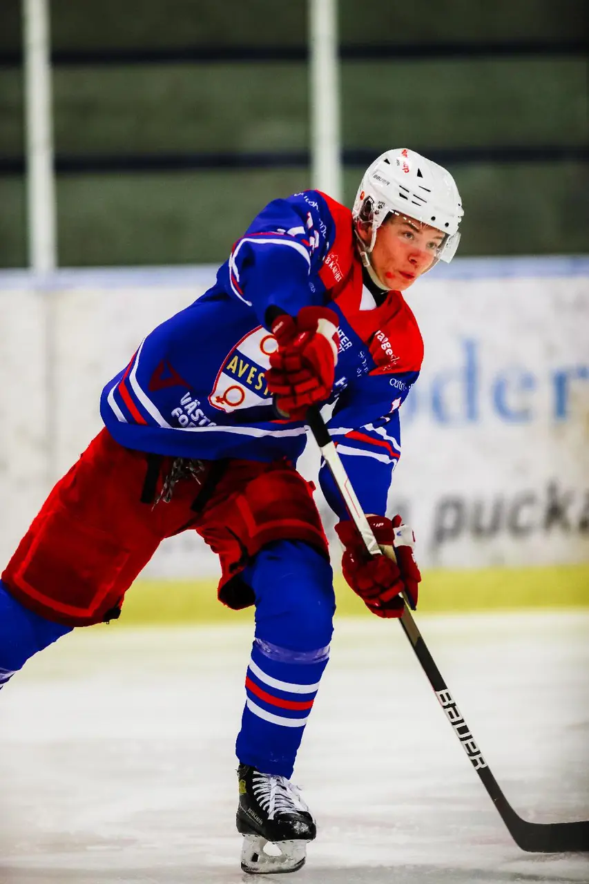 ABK:s Oliver Ahlberg tycker att Avesta har visat att man kan mäta sig med de andra lagen i serien. Foto: Sebastian Olander.