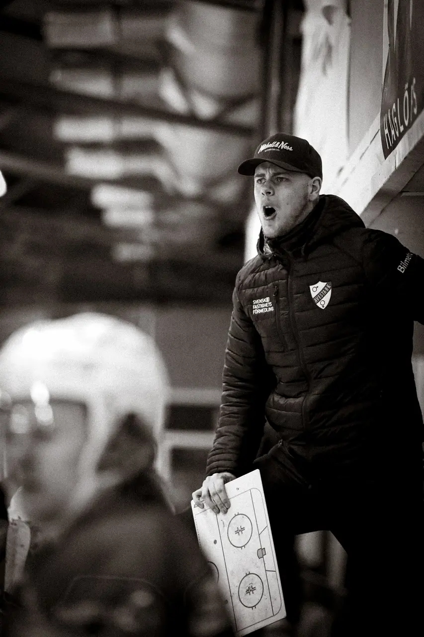 Joel Malmström gillade vad han såg av sitt lag mot Ore/Vansbro. Arkivfoto: Sebastian Olander