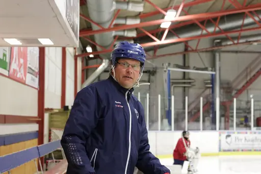 Dalarnas tränare, Anders "Myggen" Eriksson:"Att nå final vore det optimala". Foto: Lena Hallström.
