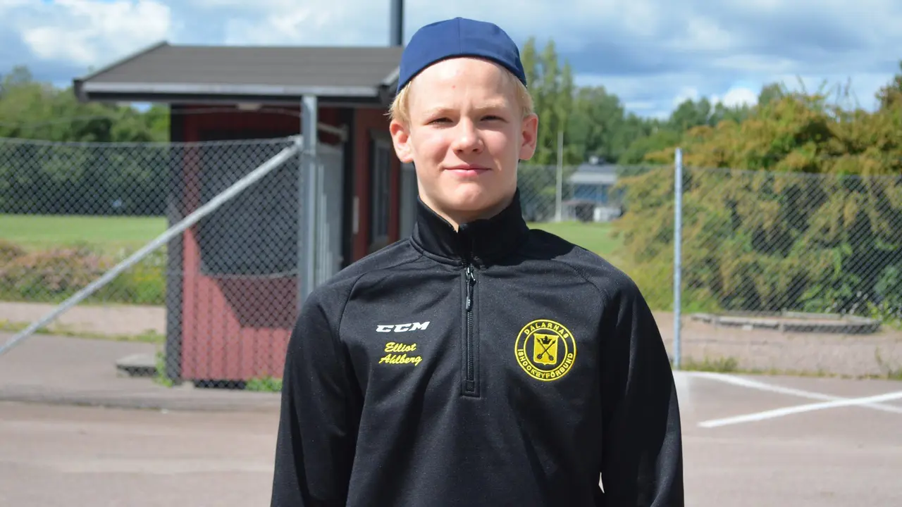 Elliot Ahlberg hemma i Avesta efter lägret i Furudal. FOTO: Per Lindgren.