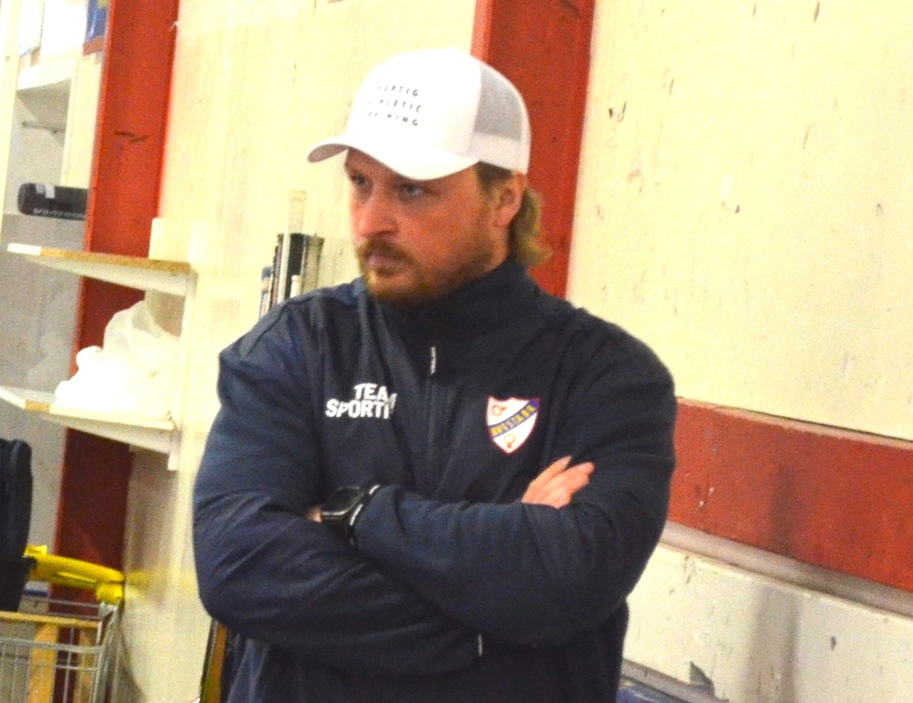 Adam Sandberg är assisterande tränare. Foto: Per Lindgren