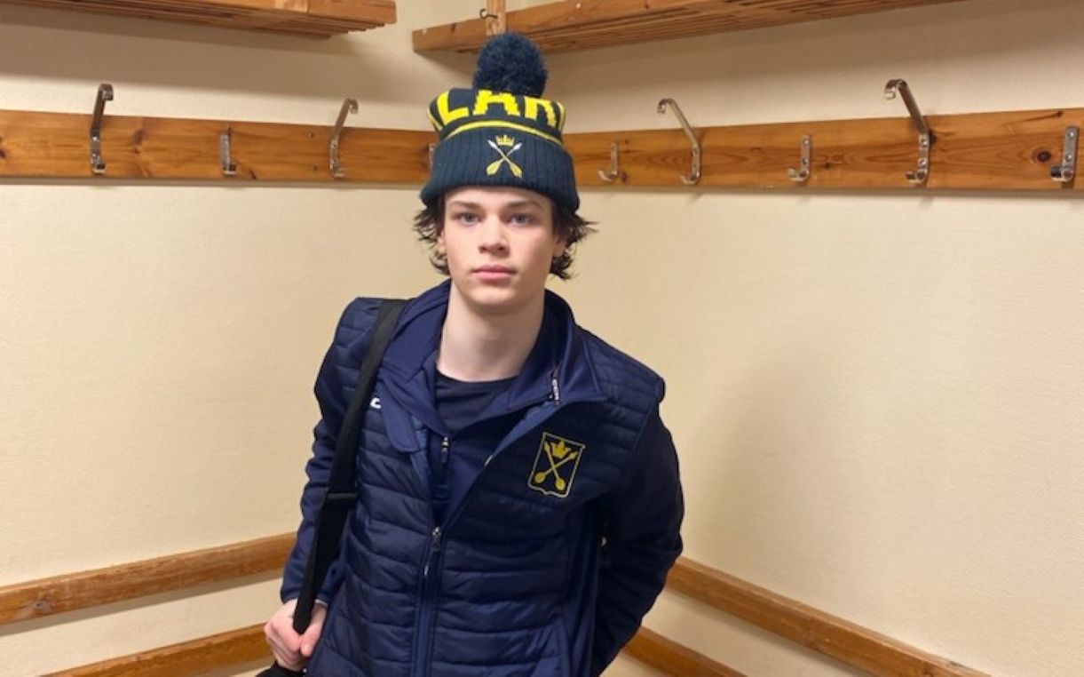 Oliver Almkärr noterades för sju poäng mot Orsa, och är nu fyra i skytteligan med 15 poäng (9+6) efter fem matcher. Foto: Privat