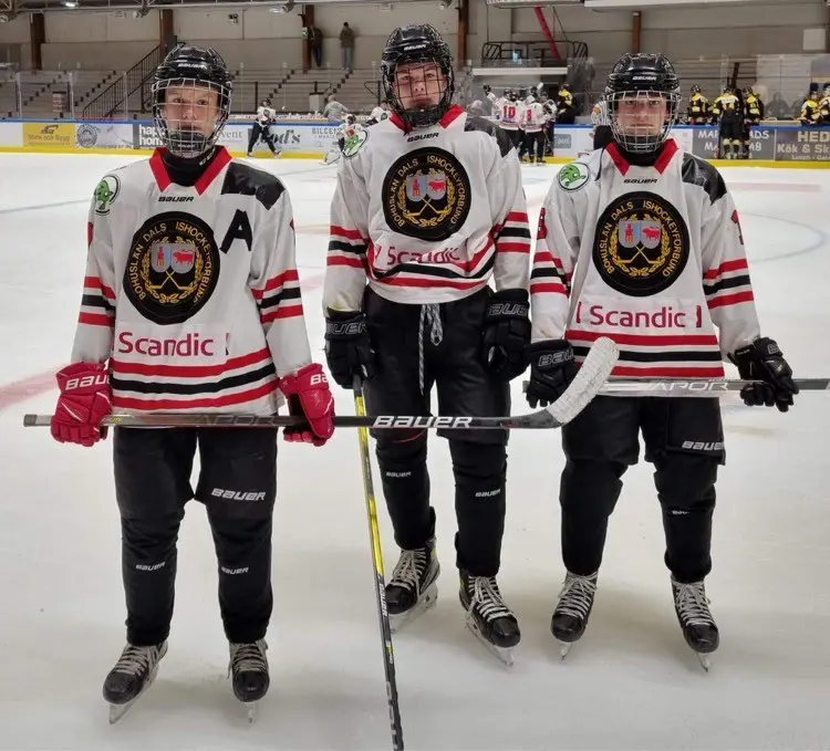 Max Kiellarsson, Viktor Olsson och Melwin Nordberg redo för TV-Pucken.