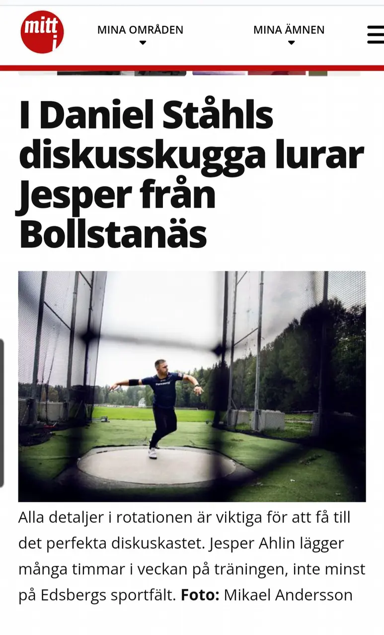 Artikel om Jesper Ahlin