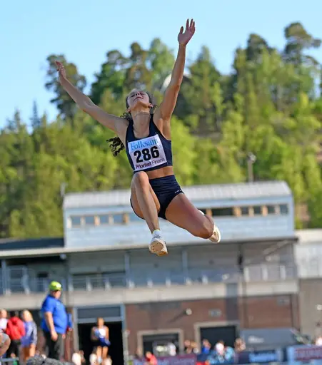 Ayla Hallberg Hossein på Sollentuna GP. Bild: Deca
