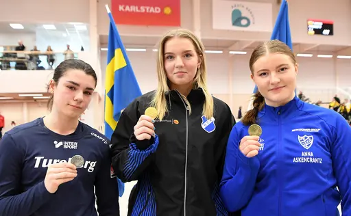 Dagens sju medaljörer. BIlder från Deca Text & Bild
