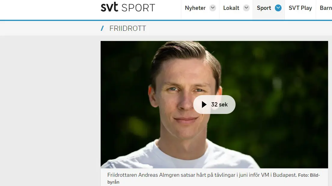 Artikel och interjvu på SVT