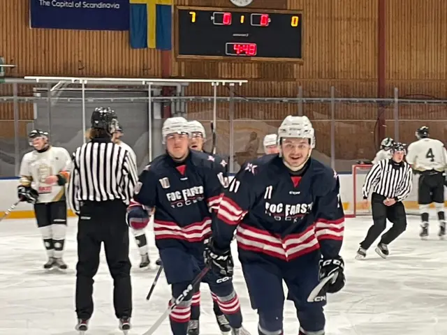 Isak Guve Törling visade vägen genom att göra 1-0 målet redan efter 4.48 i den 1:a perioden