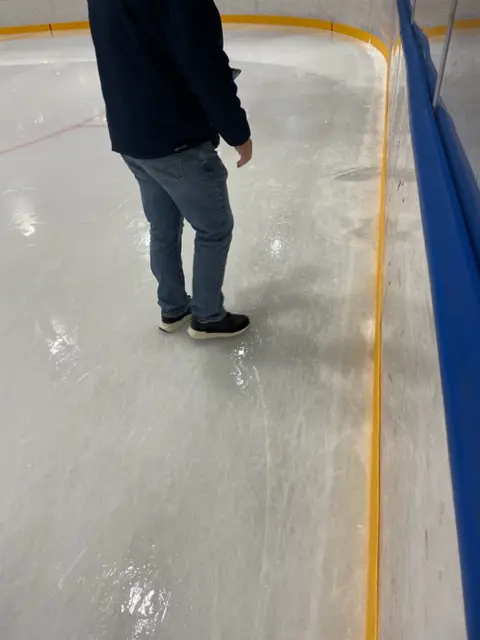 Tisdagskvällens match mot Gnesta avbröts efter två perioder på grund av broken ice