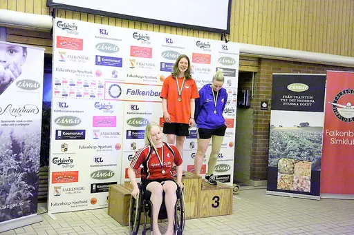 Agnes - stor stjärna i klubben med fina placeringar på nationella tävlingar 