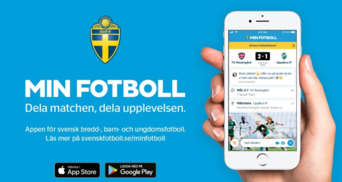 Min fotboll - följd ditt lag, få laguppställning d