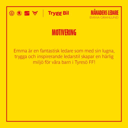 Sportchef Jeppe Mauritzson i samband med prisutdelningen till Emma Granlund.