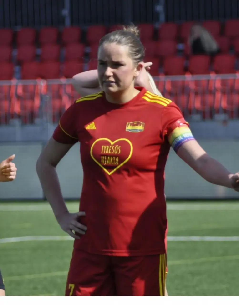 Kapten och matchens spelare mot Elfsborg Filippa Pettersson Foto: @kbrome