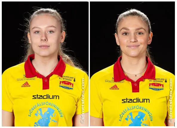 Dagens målskyttar mot Karlbergs BK , Andrea Strandh och Michaela Larsson