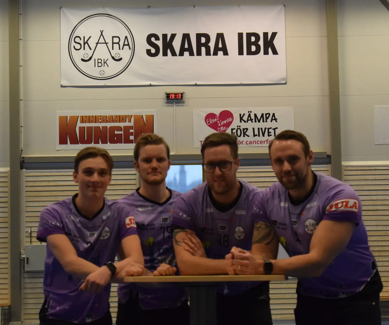 Johan Björkman, Olle Ahlm, Per Engström och Kristoffer Blom