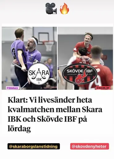 Kan ni inte vara på plats se matchen på nätet