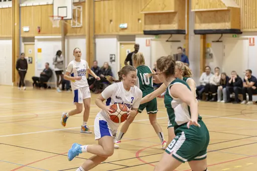 Damlaget invigde klubbens nya matchställ i en spännande match i Spångahallen