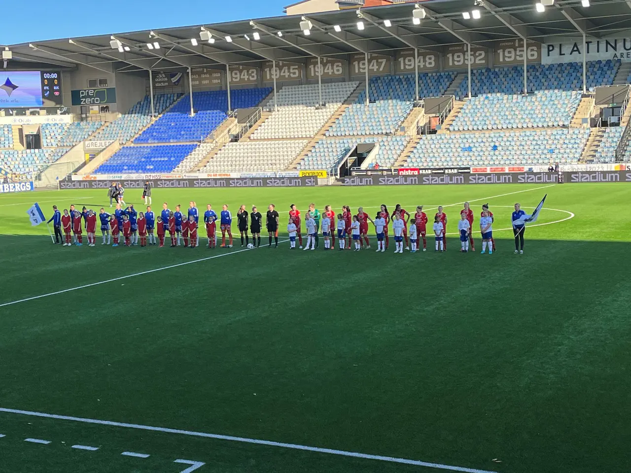 Söderköpings IK F12-14 står Line Up på Platinumcars Arena.
